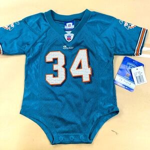 NWT Miami Dolphins Jersey. Toddler 34 Williams Jersey Onesie. 18 Month.